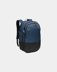 Custom polyester laptop backpack 29.5L padded pocket - Navy