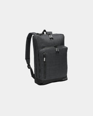 Custom polyester laptop backpack with padded compartment - Heather Grey