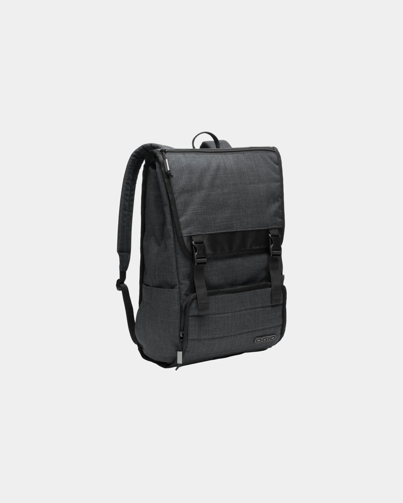Custom 21L polyester laptop rucksack backpack bag - Heather Grey