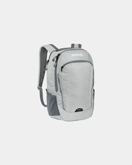 Custom ripstop laptop backpack with crush-proof tech vault - Harbor Grey/ Silver
