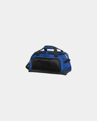 Custom water-resistant 29L duffel bag for travel - Electric Blue/ Black