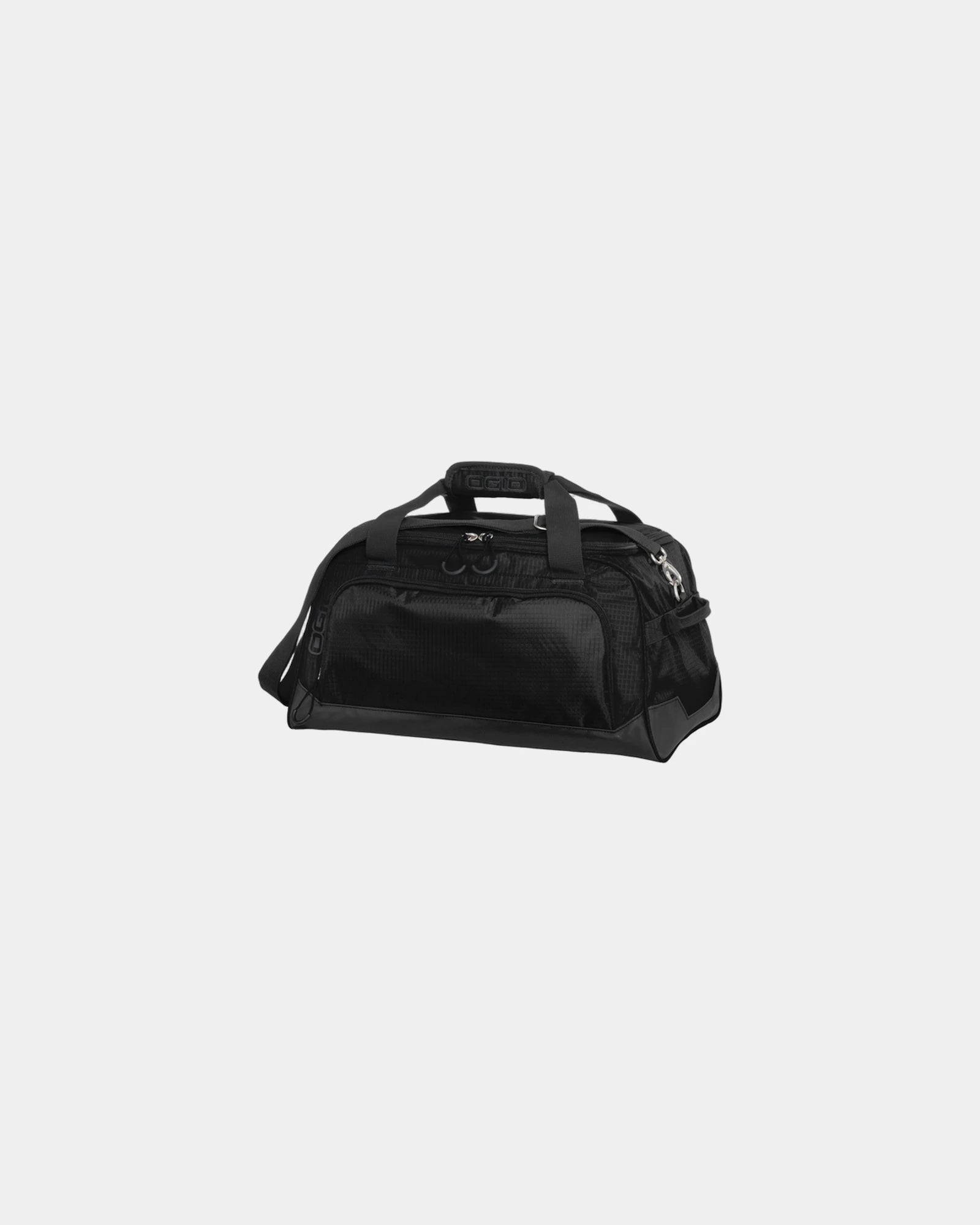 Custom water-resistant 29L duffel bag for travel - Black/ Black