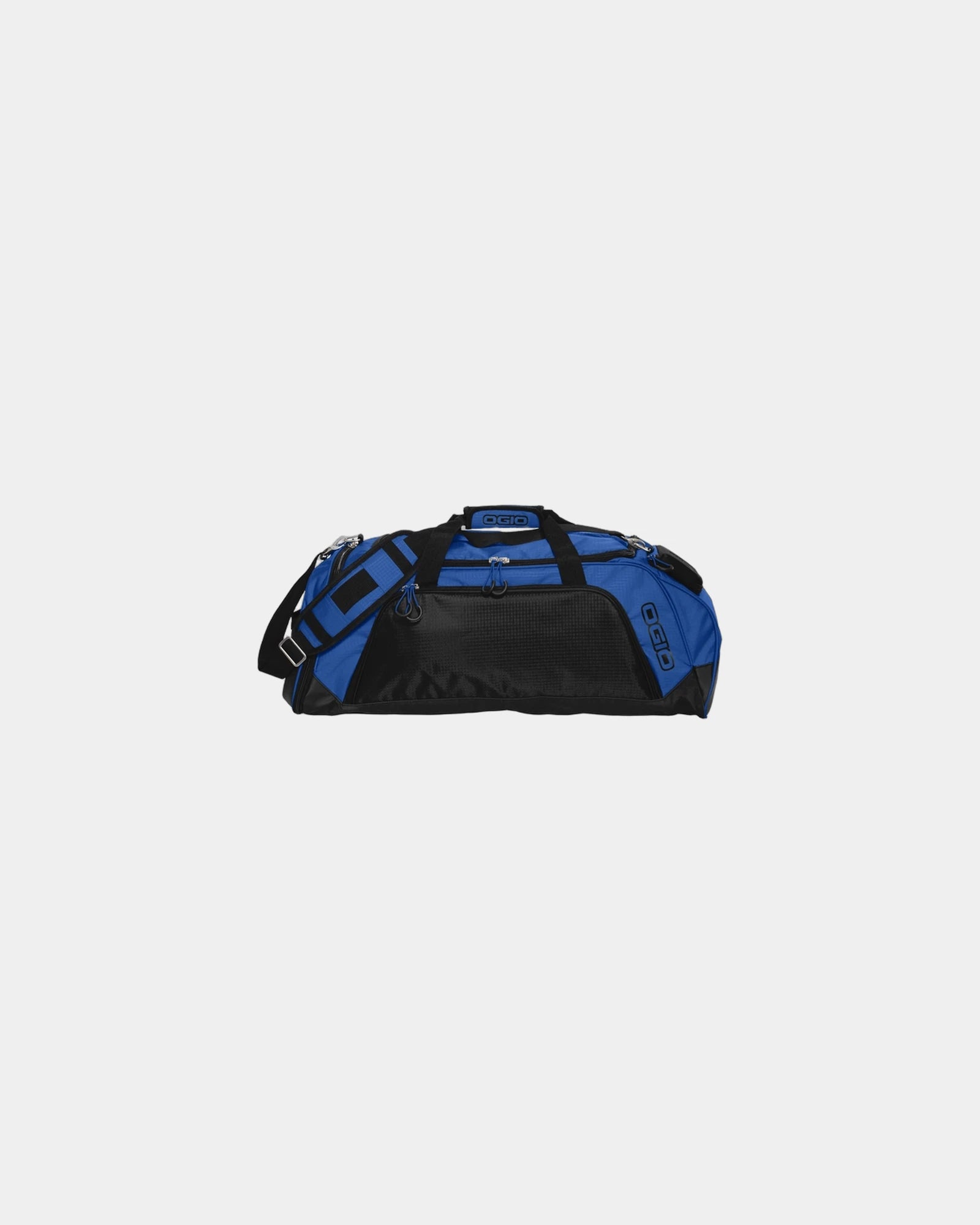 Custom water-resistant 61L duffel bag Transition - Electric Blue/ Black
