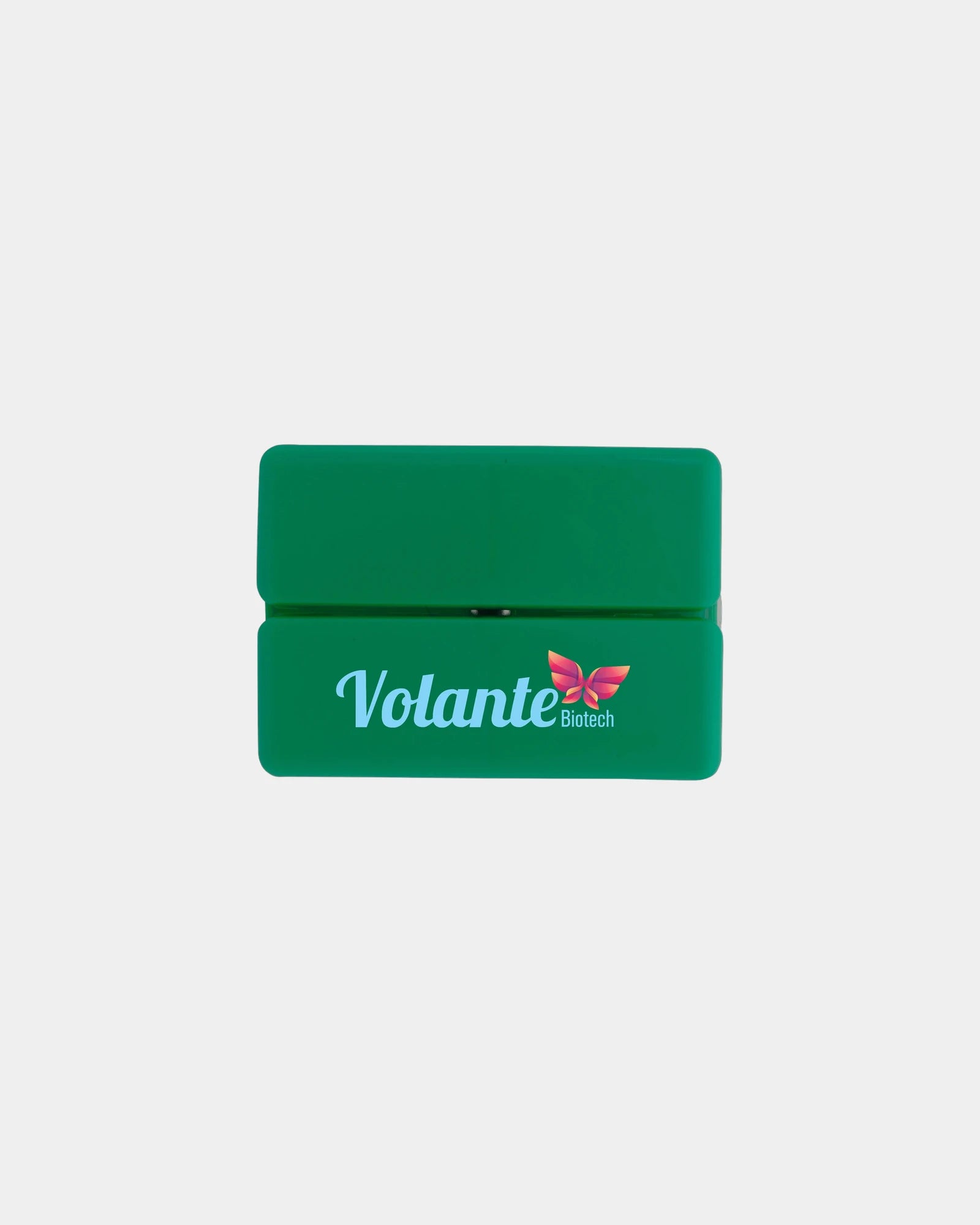 Custom magnetic dual-open pill box organizer - Green