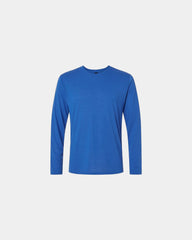 Custom moisture-wicking long sleeve performance tee - Royal