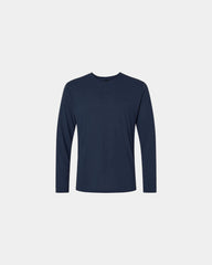 Custom moisture-wicking long sleeve performance tee - Navy