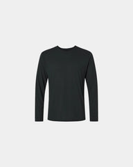 Custom moisture-wicking long sleeve performance tee - Black