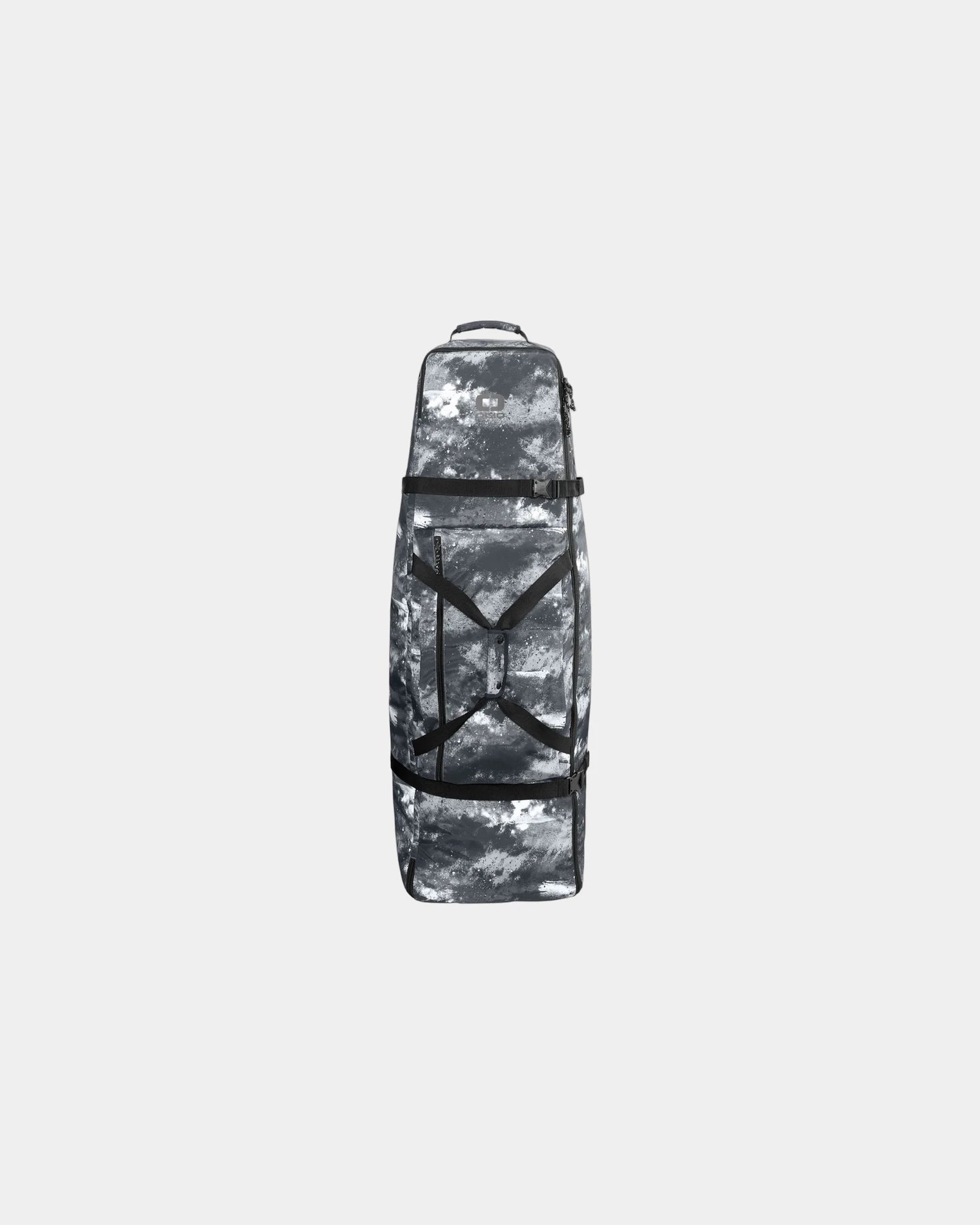 Custom 123L polyester golf travel bag with wheels - Terra Texture