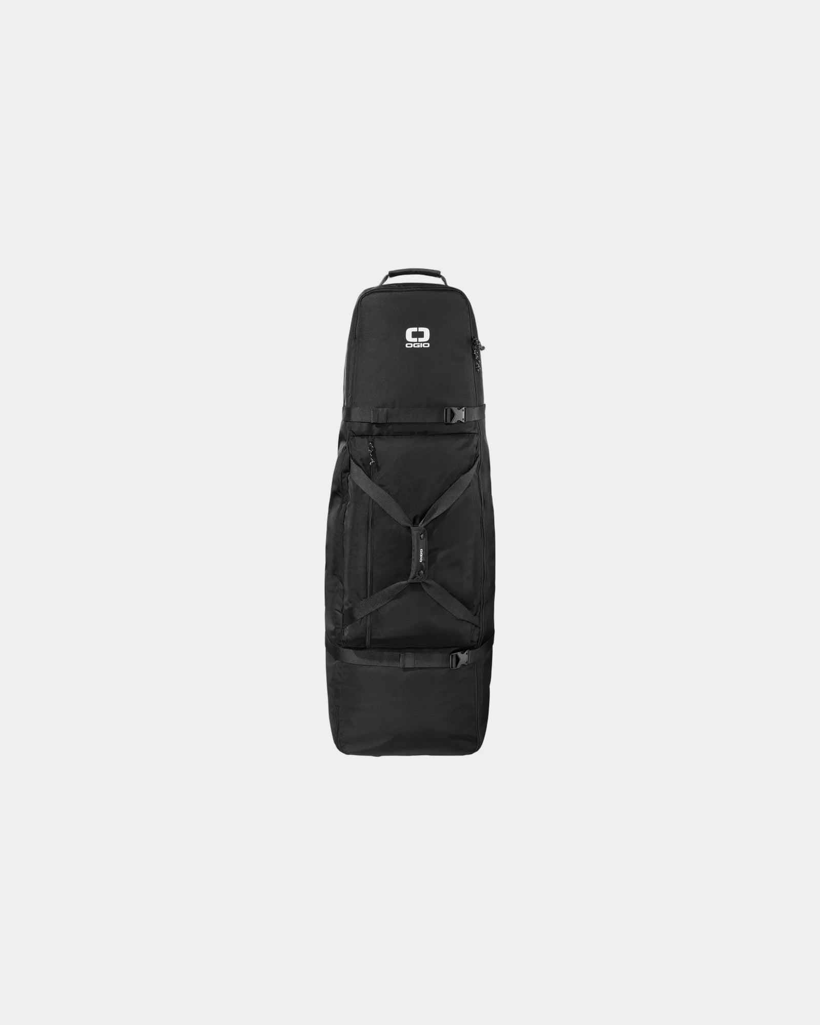 Custom 123L polyester golf travel bag with wheels - Blacktop