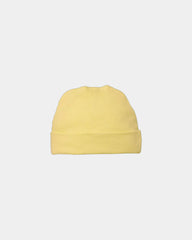 Custom infant baby rib beanie in ring-spun cotton - Butter