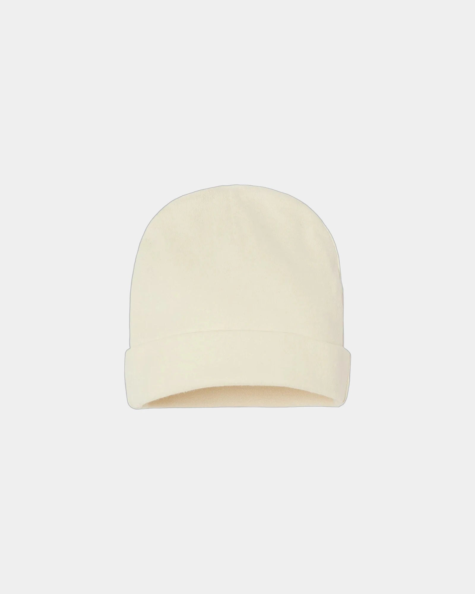 Custom infant baby rib beanie in ring-spun cotton - Natural