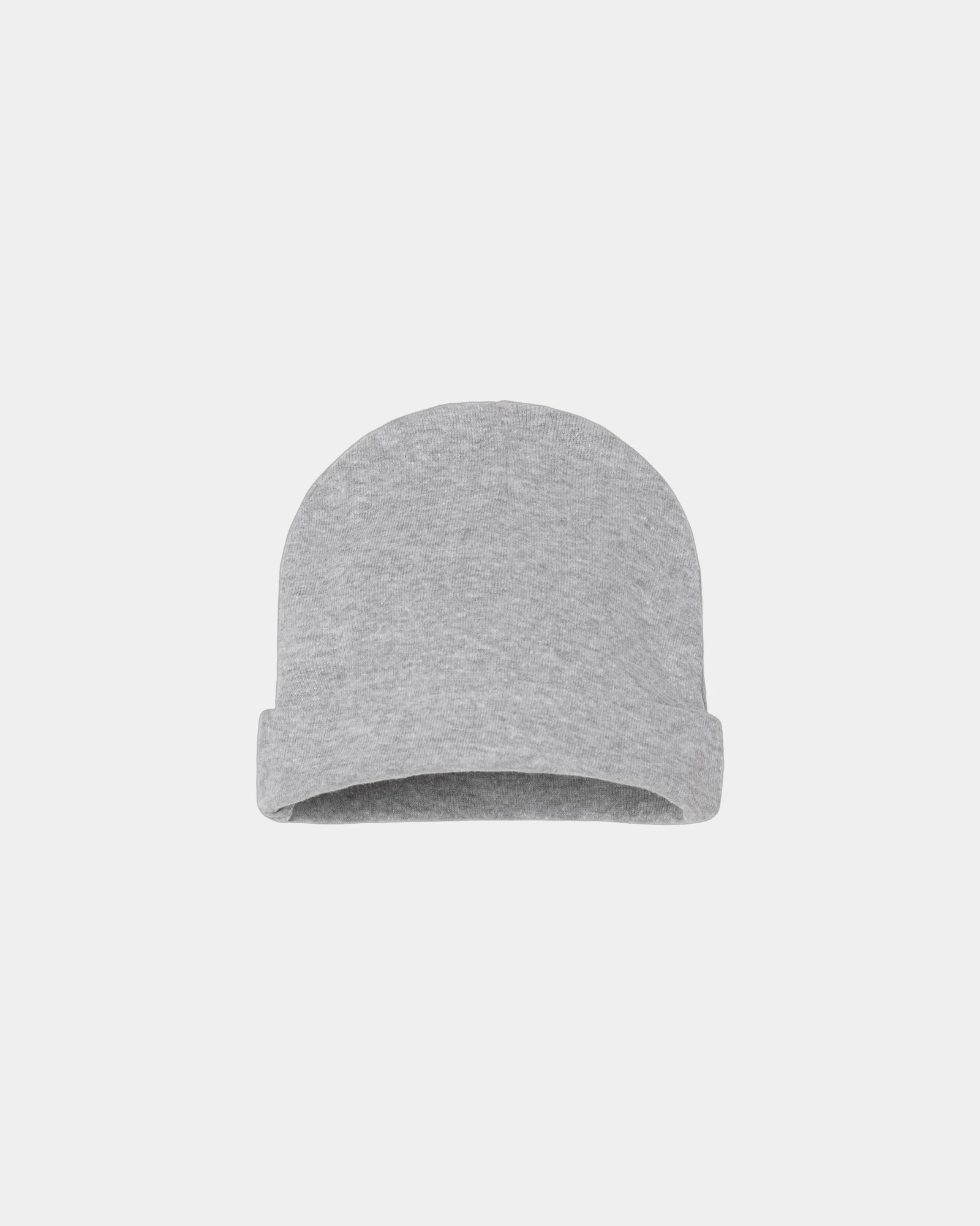 Custom infant baby rib beanie in ring-spun cotton - Heather