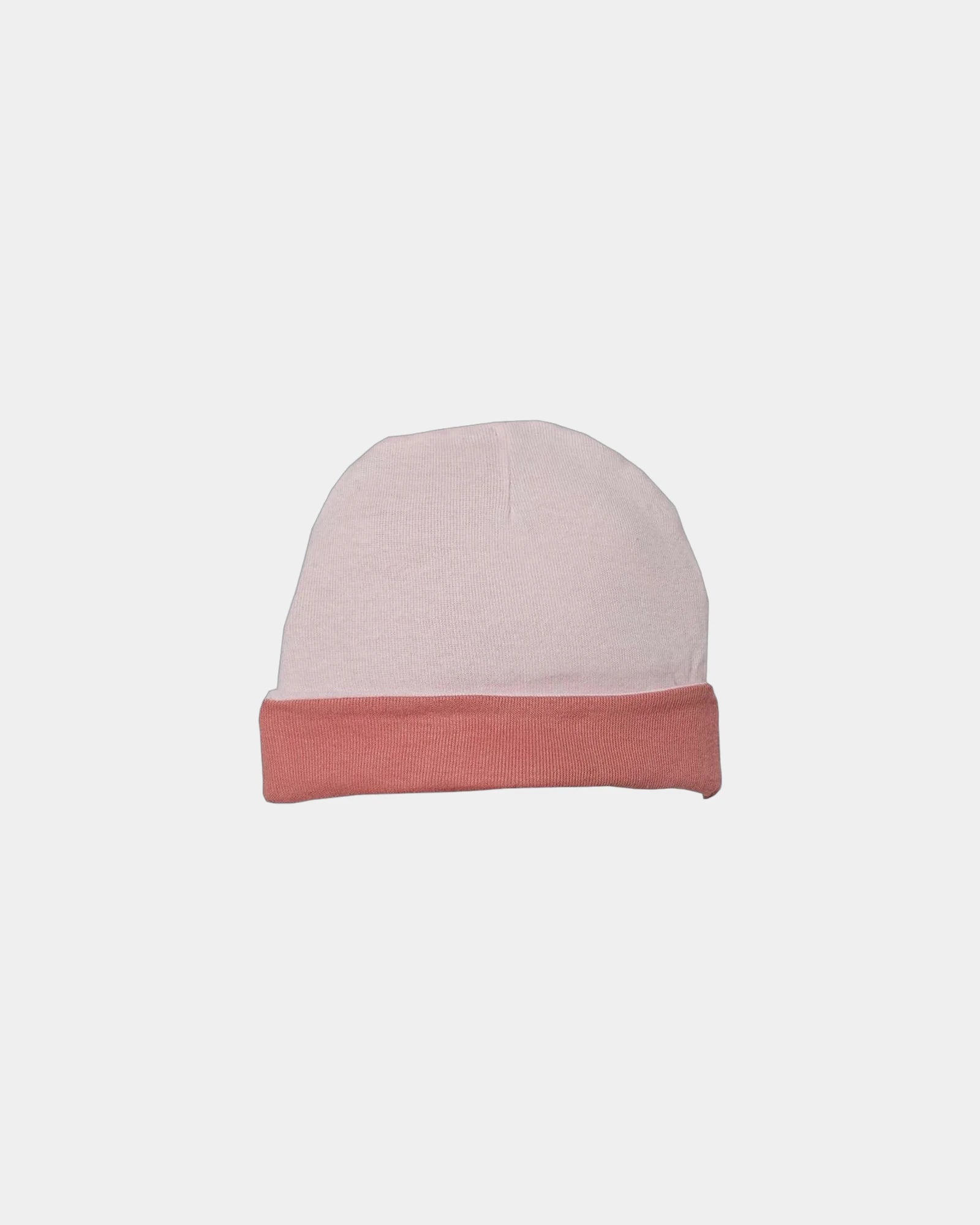 Custom infant baby rib beanie in ring-spun cotton - Ballerina/ Mauvelous