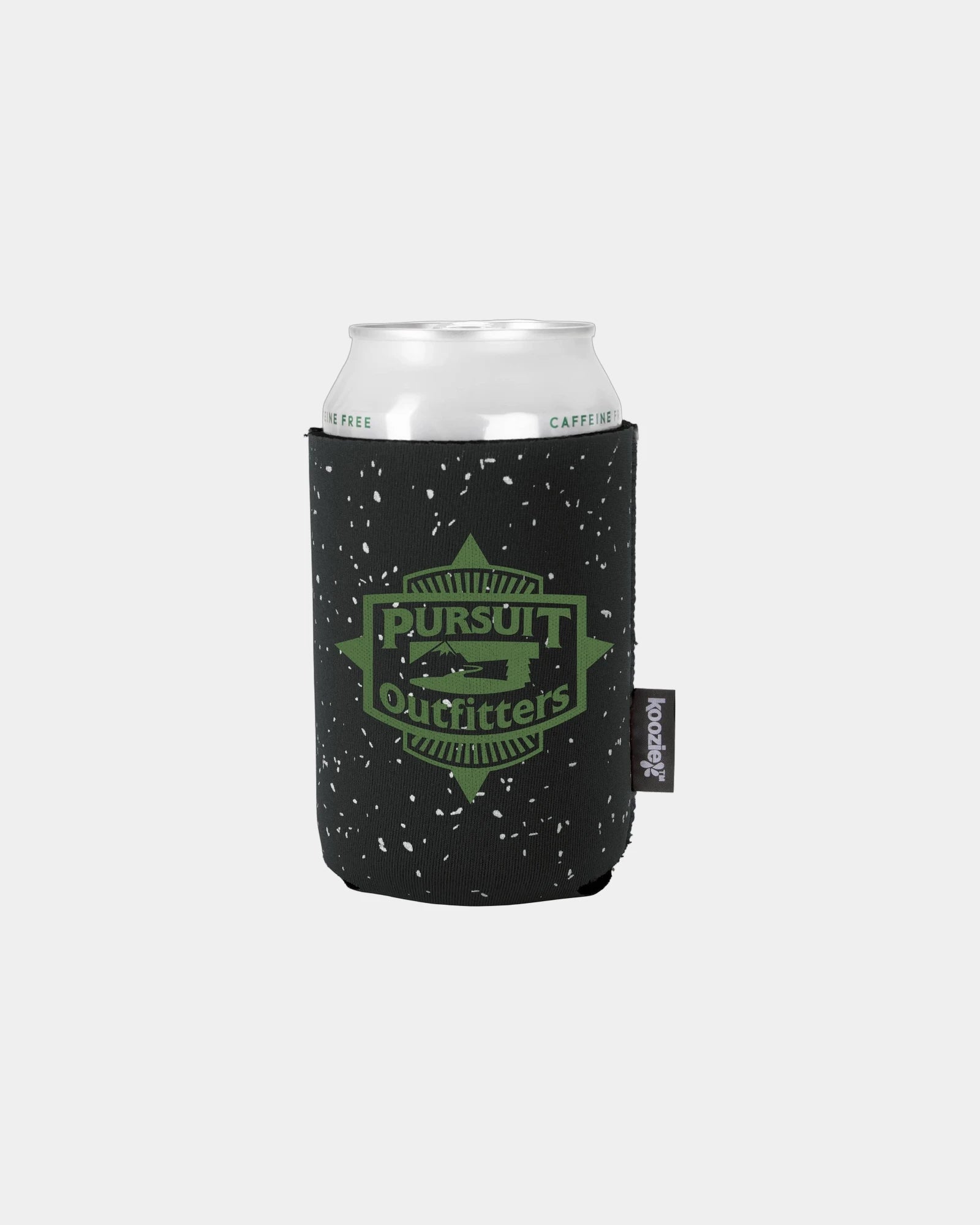 Custom neoprene can cooler sleeve retro finish - Black