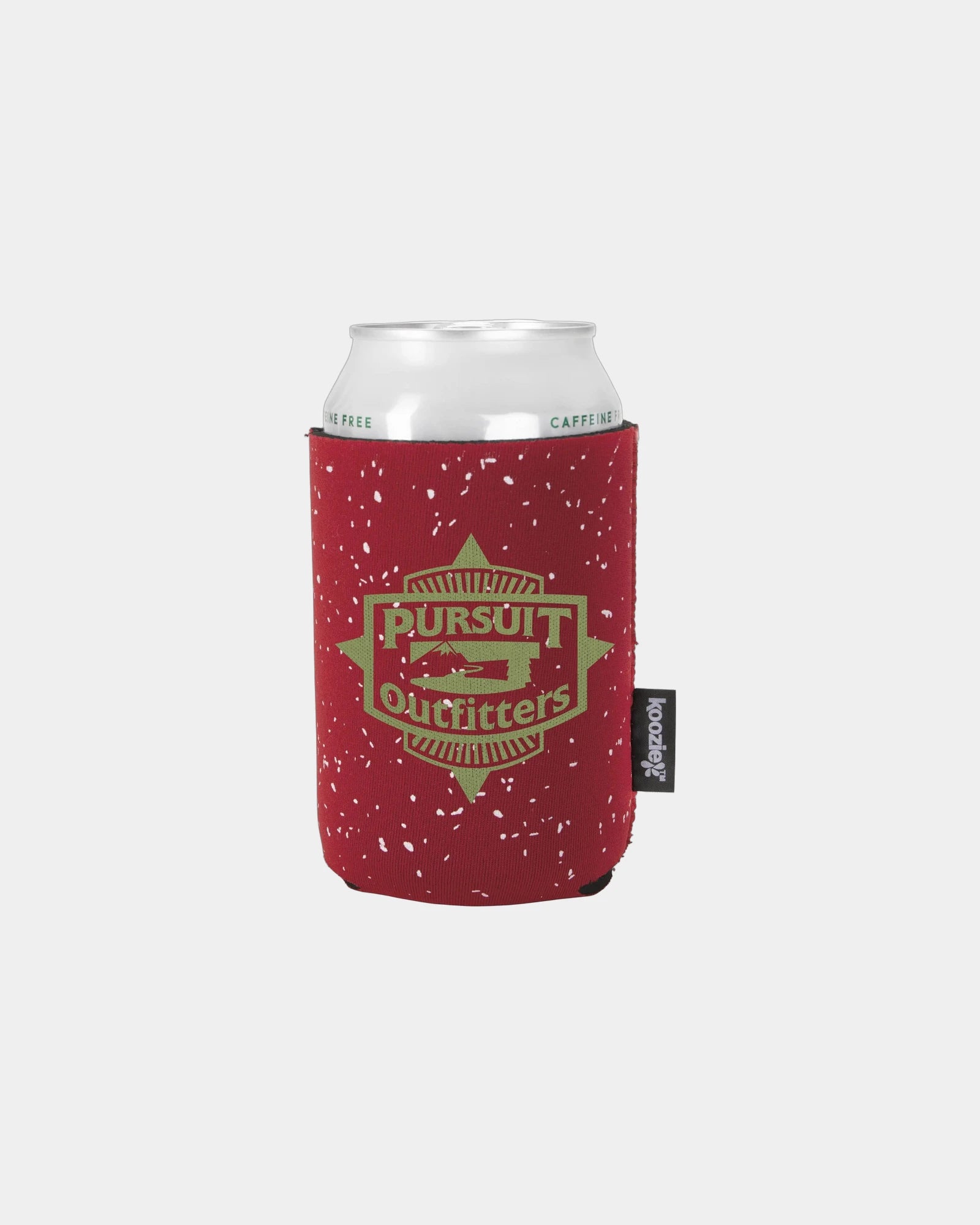 Custom neoprene can cooler sleeve retro finish - Red