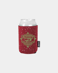 Custom neoprene can cooler sleeve retro finish - Red