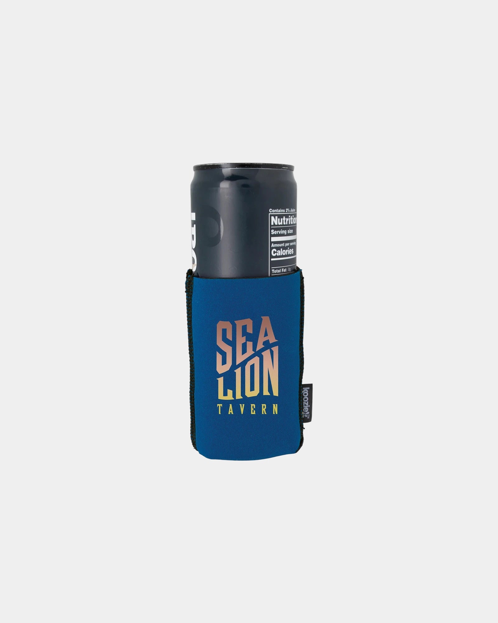 Custom collapsible neoprene can cooler, fits 12 oz cans - Royal