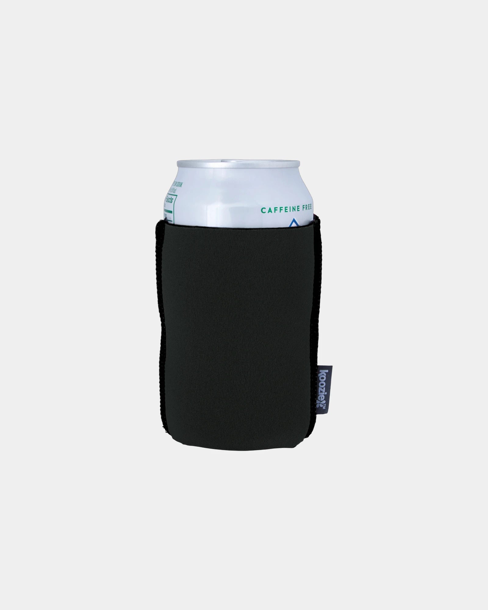 Custom collapsible neoprene can cooler, fits 12 oz cans - Black