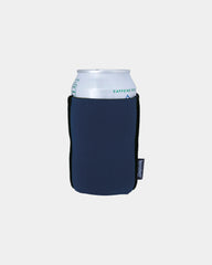 Custom collapsible neoprene can cooler, fits 12 oz cans - Navy