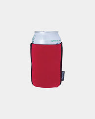 Custom collapsible neoprene can cooler, fits 12 oz cans - Red