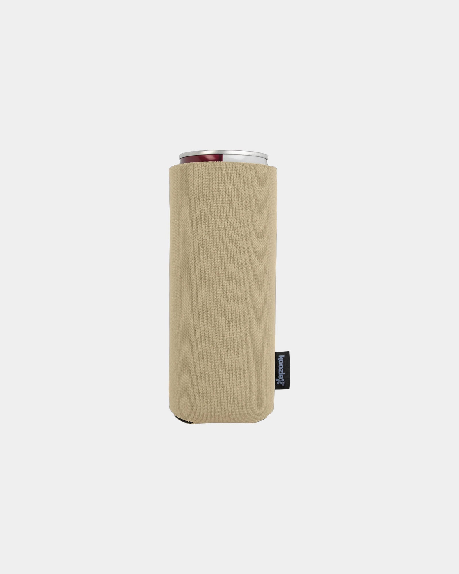 Custom collapsible slim can cooler sleeve - Sand