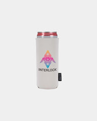 Custom magnetic neoprene slim can cooler - White