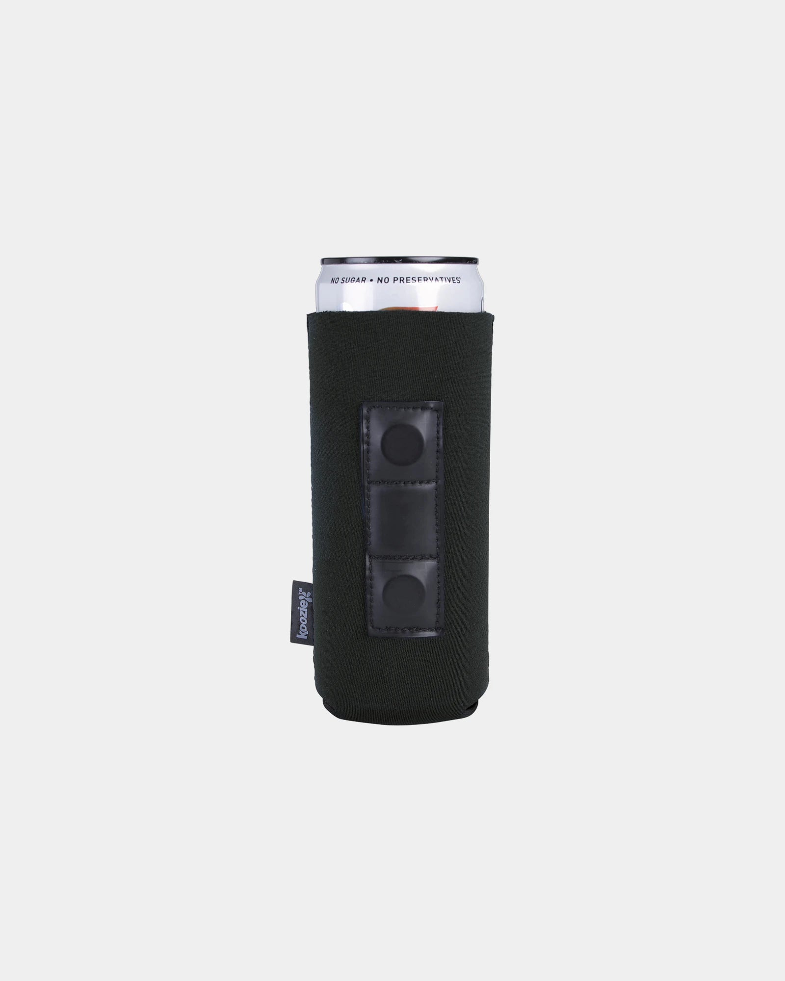 Custom magnetic neoprene slim can cooler - Black