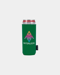 Custom magnetic neoprene slim can cooler - Green