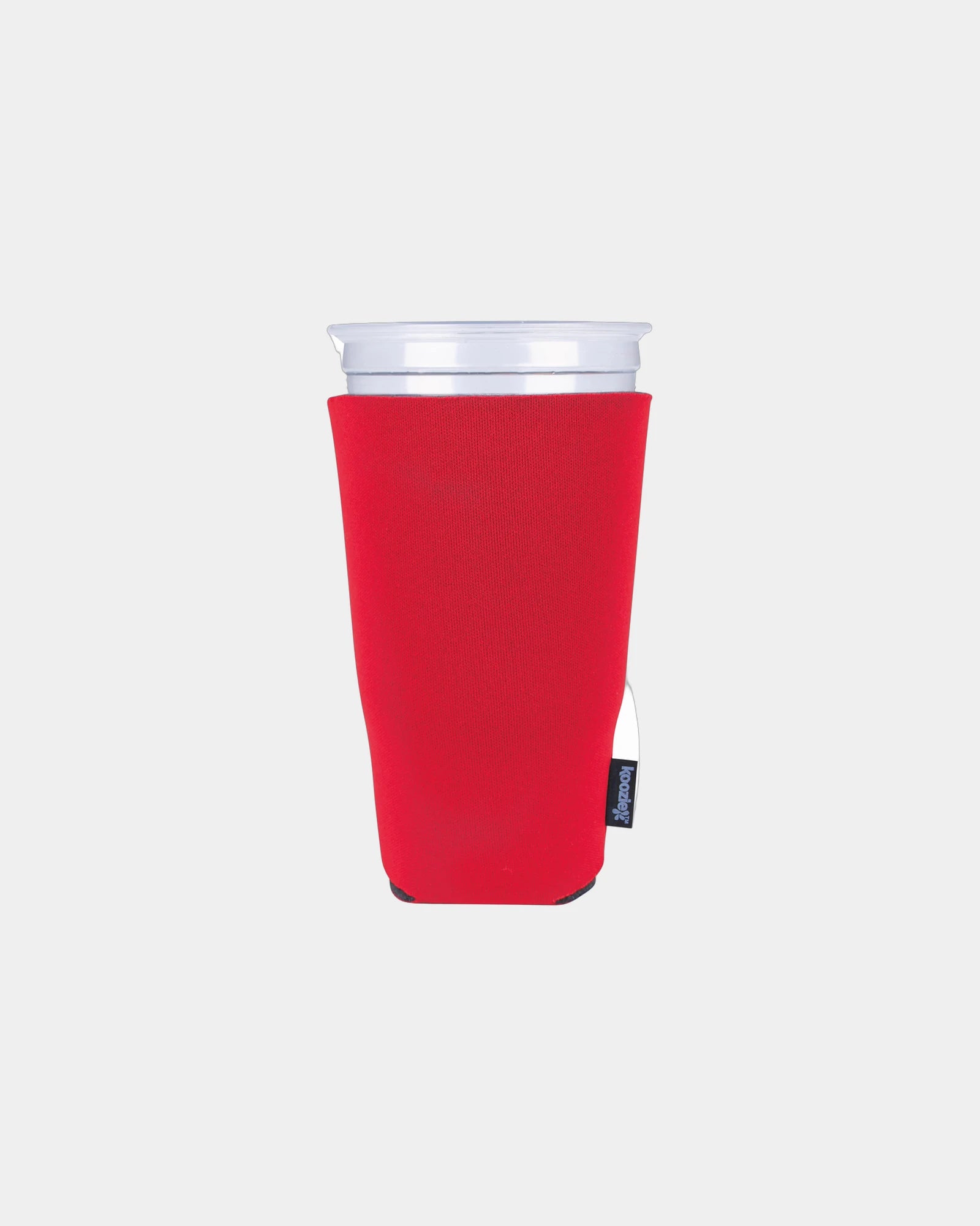 Custom polyester tall cup cooler sleeve for 32 oz cups - Red
