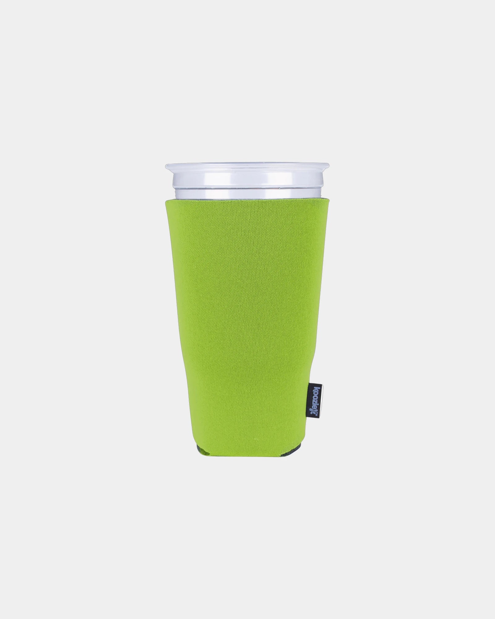 Custom polyester tall cup cooler sleeve for 32 oz cups - Lime