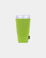 Custom polyester tall cup cooler sleeve for 32 oz cups - Lime