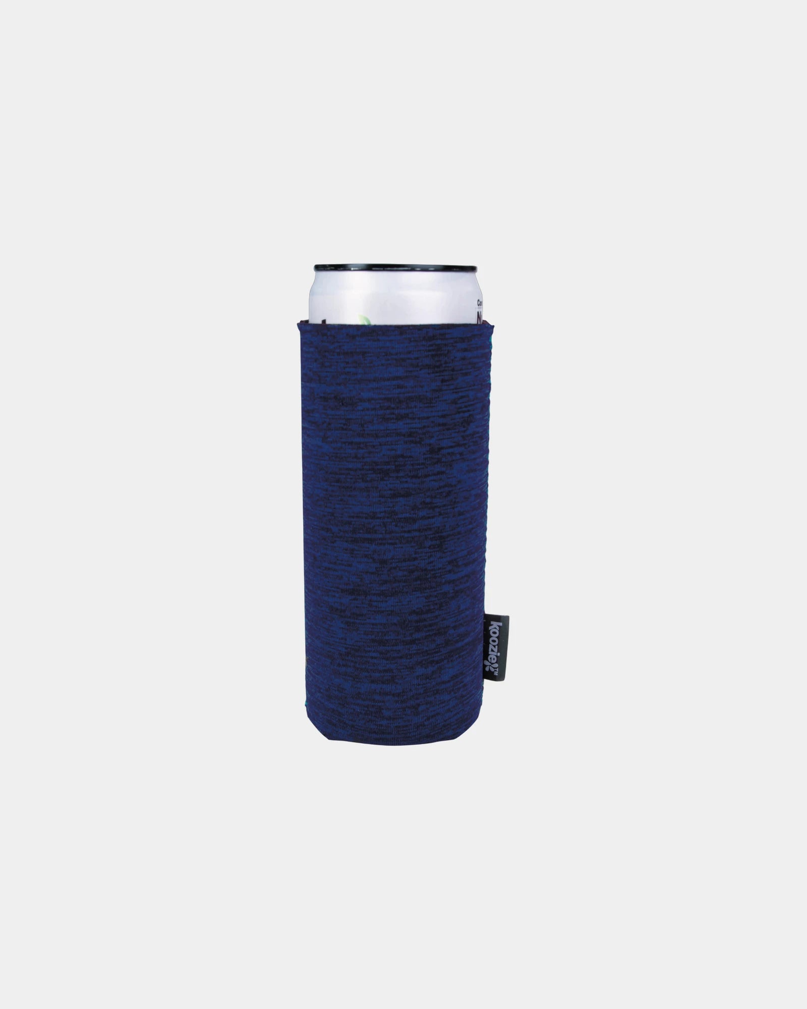 Custom heathered slim can cooler for 12 oz cans - Royal