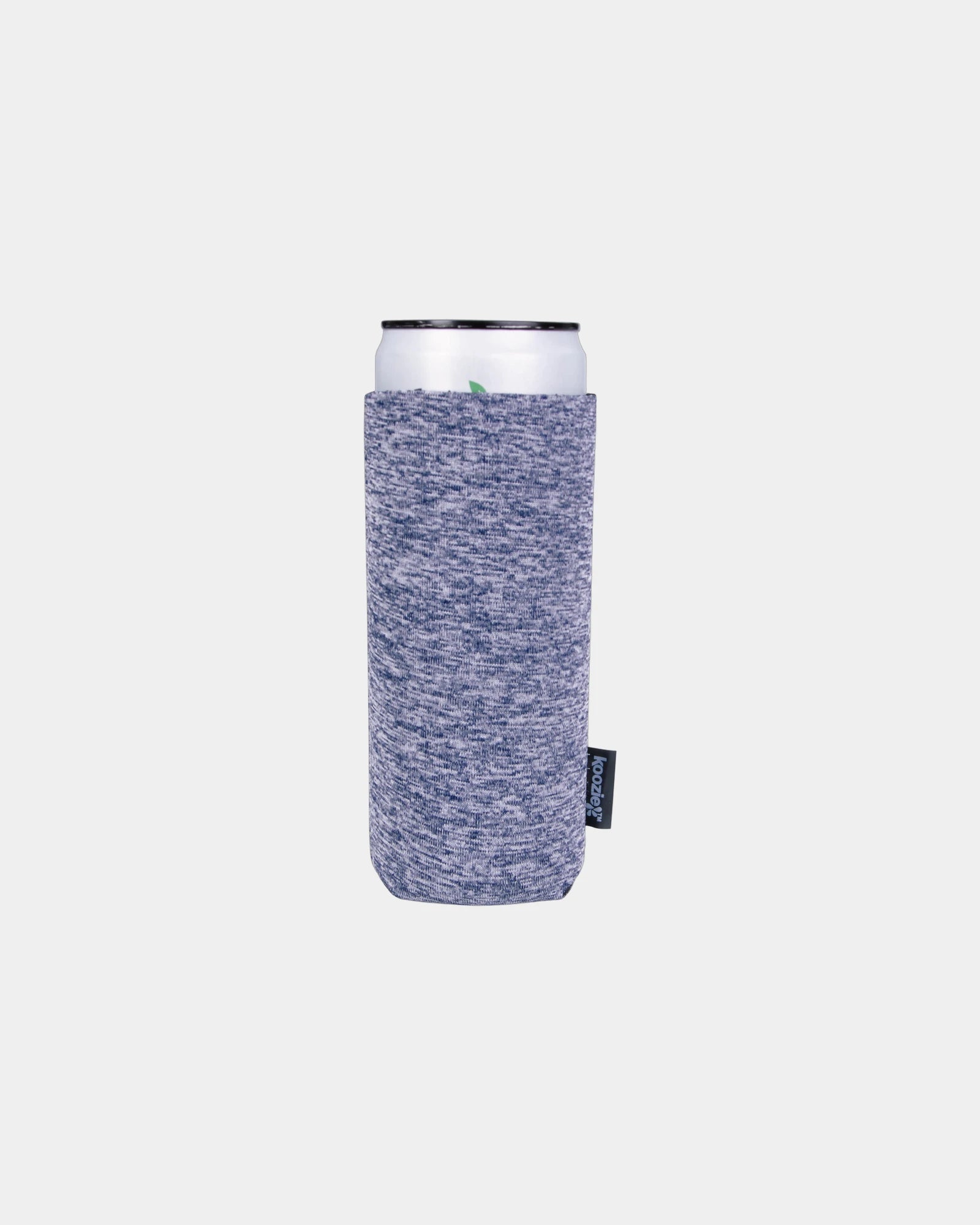 Custom heathered slim can cooler for 12 oz cans - Navy
