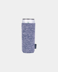 Custom heathered slim can cooler for 12 oz cans - Navy