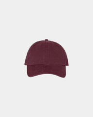 Custom low-profile six-panel cotton Clean Up cap - Dark Maroon