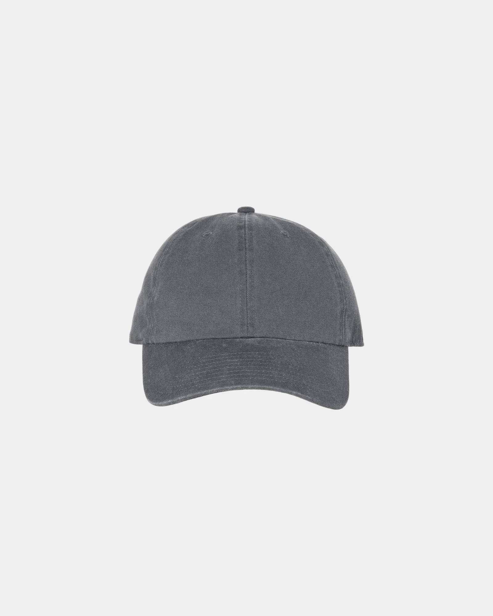 Custom low-profile six-panel cotton Clean Up cap - Charcoal