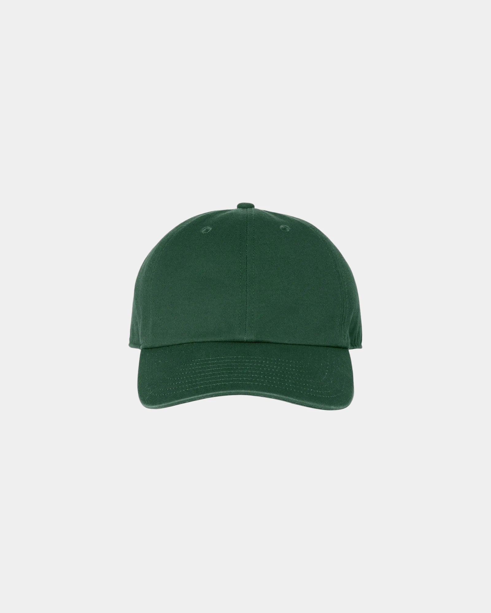 Custom low-profile six-panel cotton Clean Up cap - Dark Green