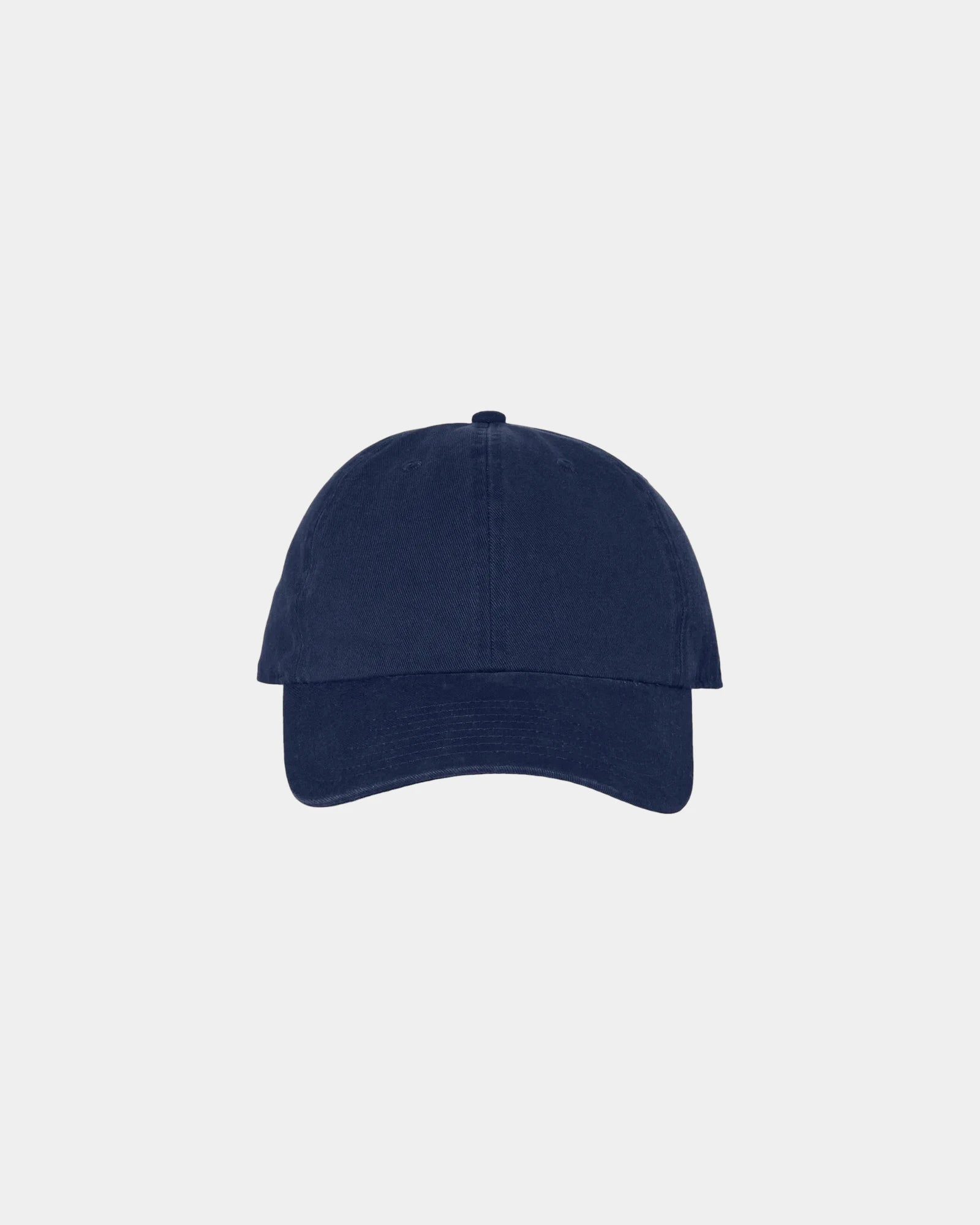 Custom low-profile six-panel cotton Clean Up cap - Navy