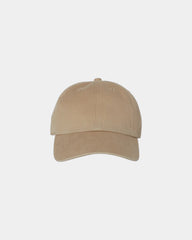 Custom low-profile six-panel cotton Clean Up cap - Khaki