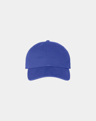 Custom low-profile six-panel cotton Clean Up cap - Royal