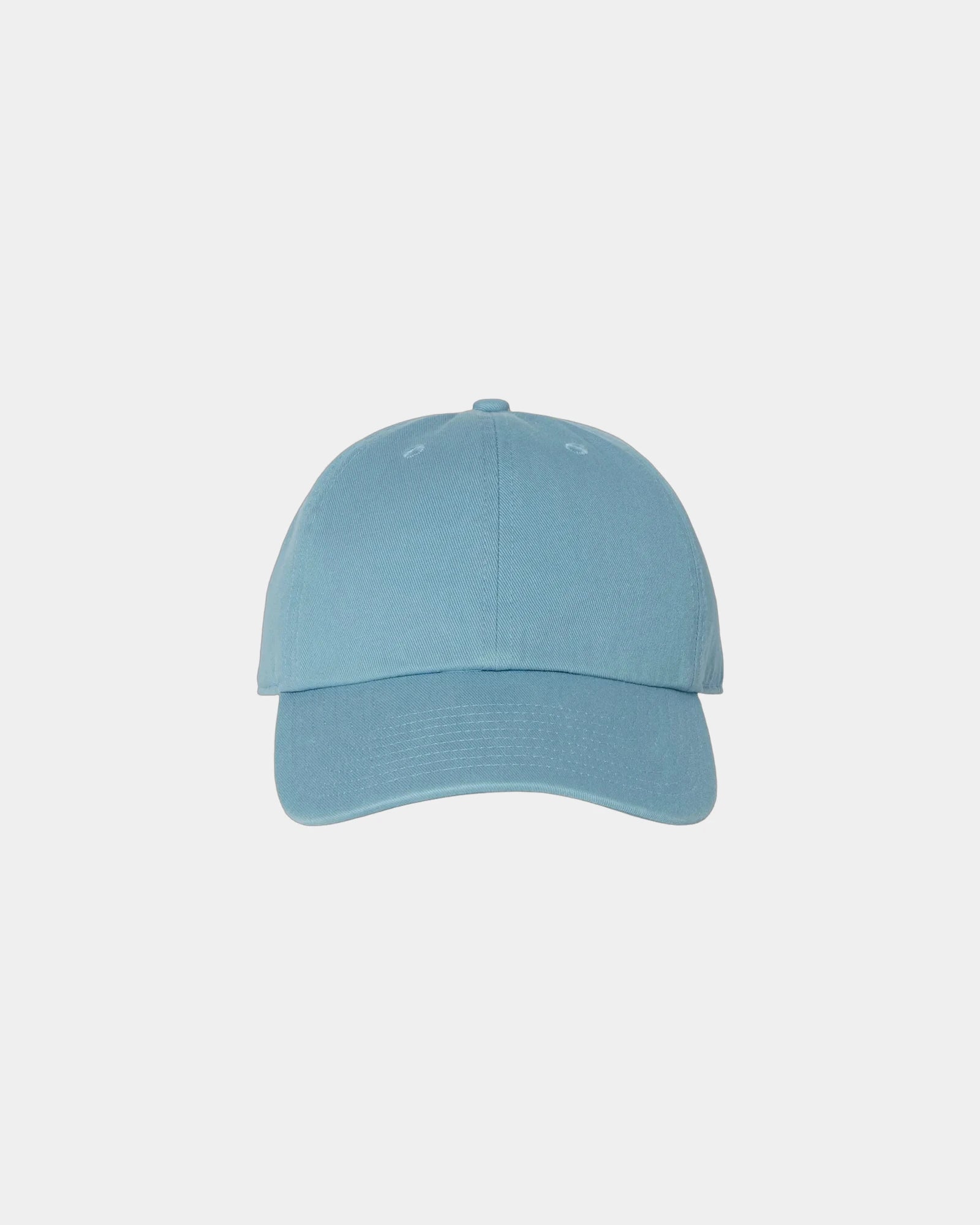 Custom low-profile six-panel cotton Clean Up cap - Columbia Blue