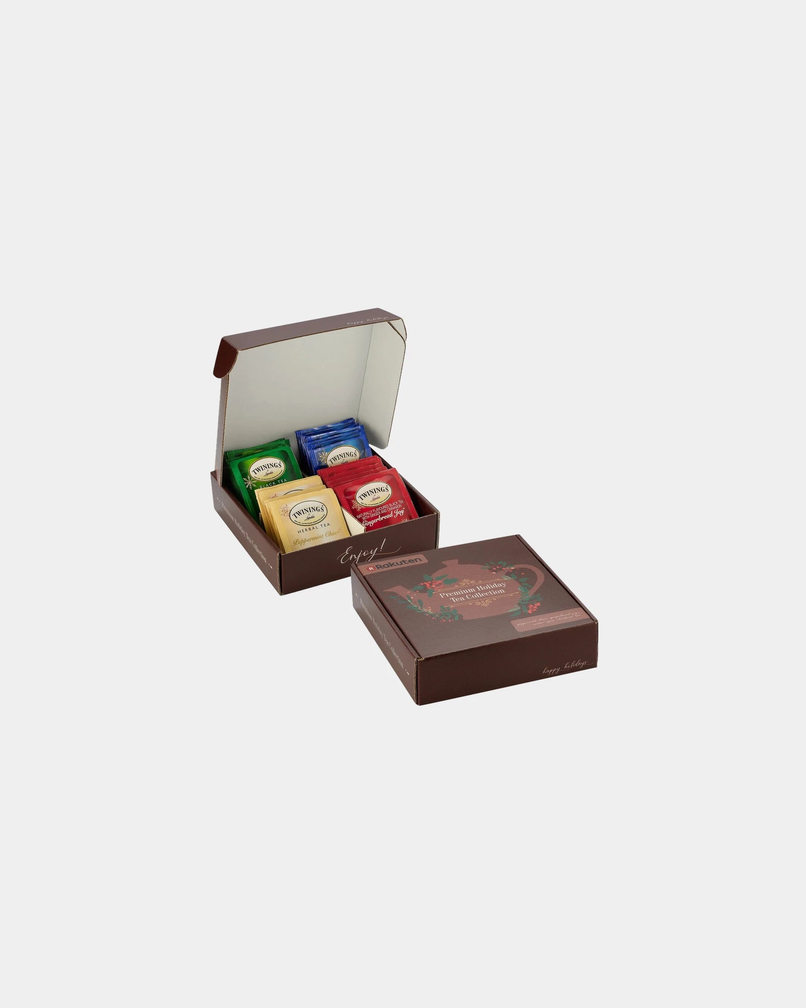 Custom holiday tea gift set 32-count four flavors - Multi Color