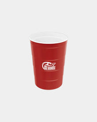Custom recyclable steel 16-oz chill cup for events - Red