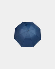 Custom RPET 58" golf umbrella with FSC wood handle - Navy (Ny)