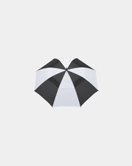 Custom RPET 58" golf umbrella with FSC wood handle - Black/White (Bkw)