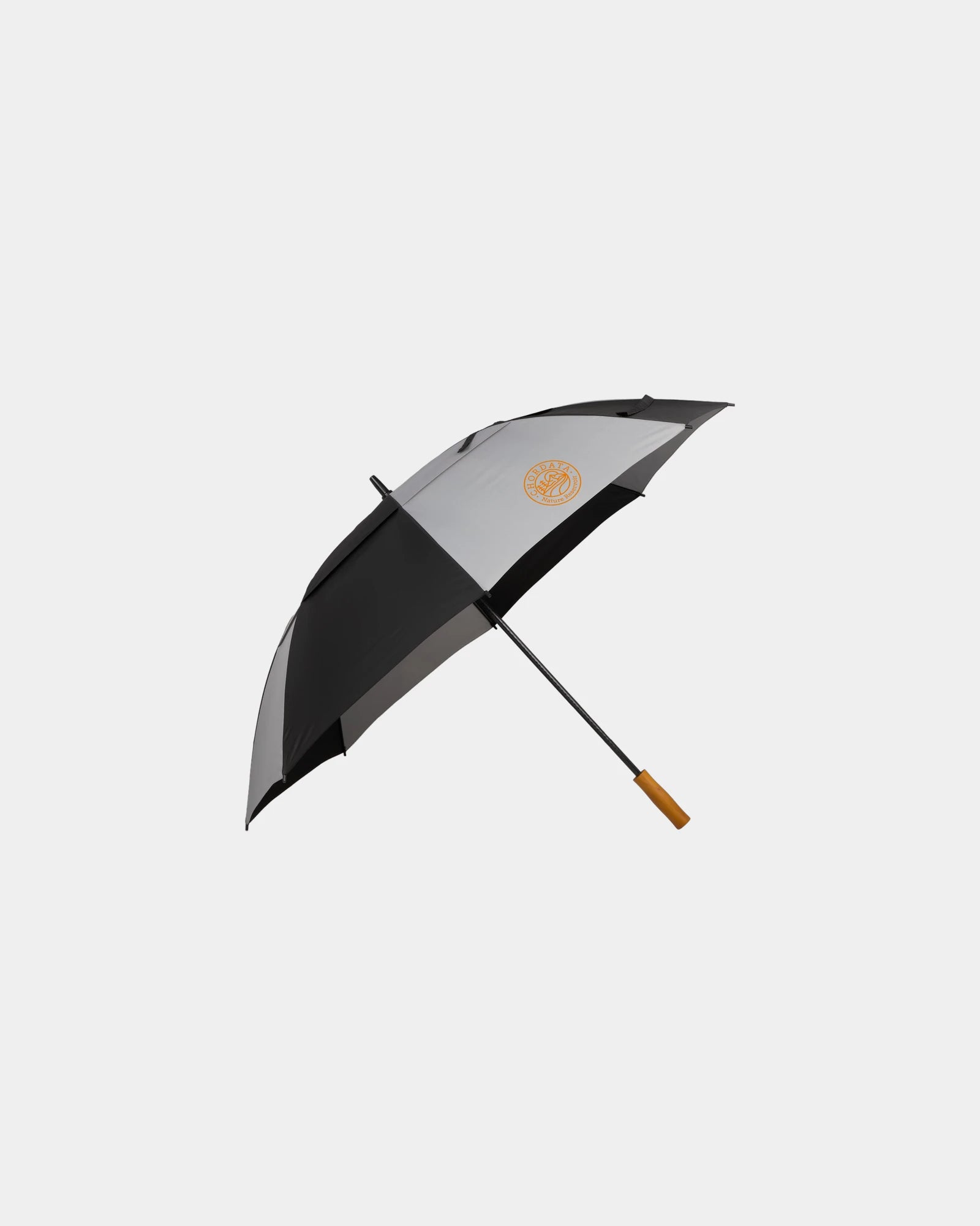 Custom RPET 58" golf umbrella with FSC wood handle - 45