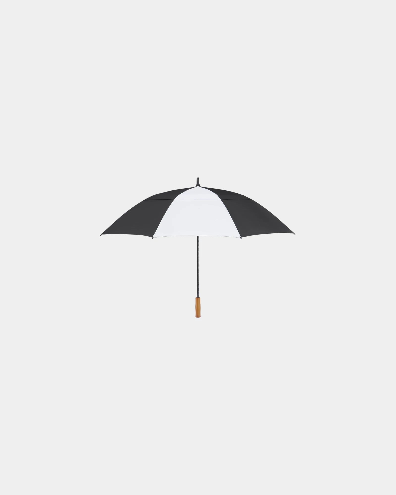 Custom RPET 58" golf umbrella with FSC wood handle - 1