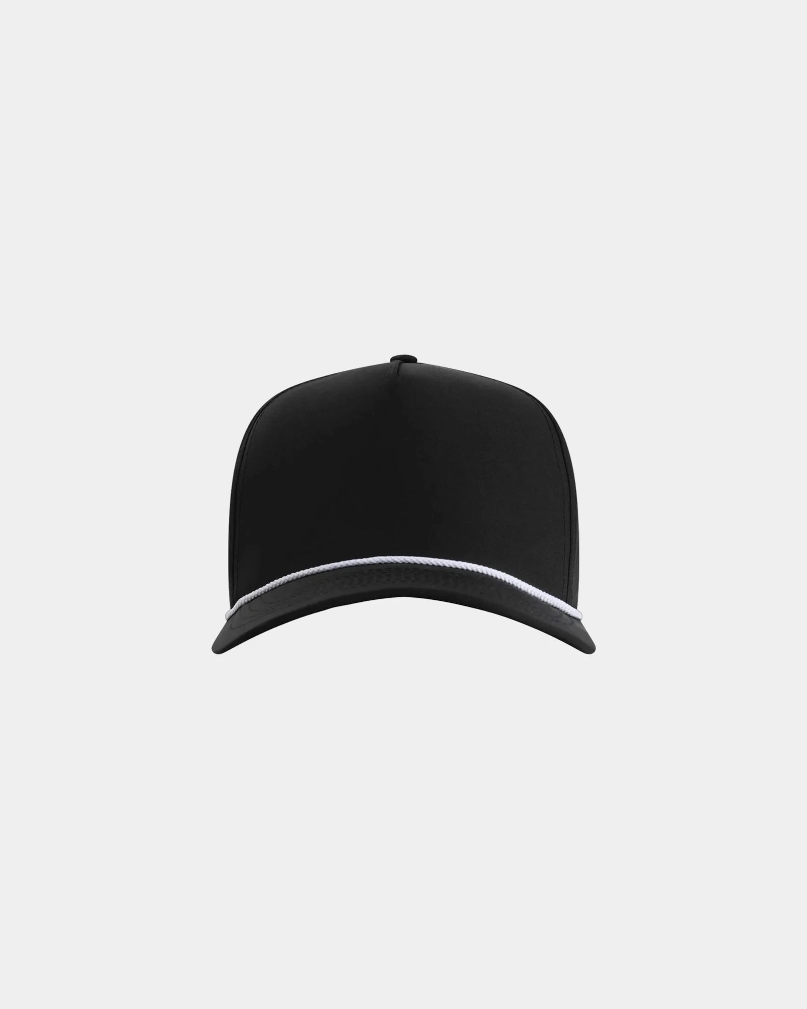 Custom recycled polyester five-panel cap Wrightson - Black/ White
