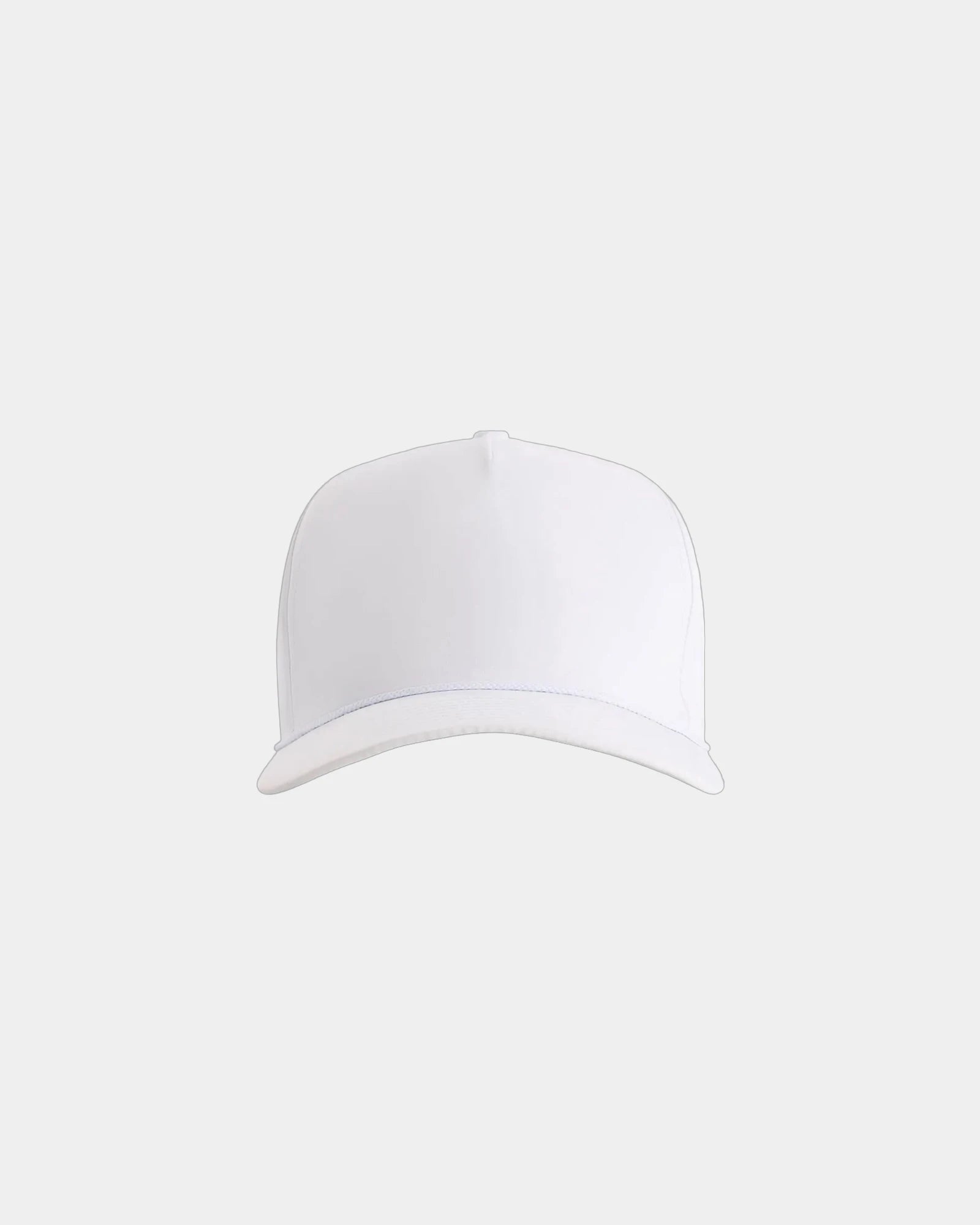 Custom recycled polyester five-panel cap Wrightson - White/ White