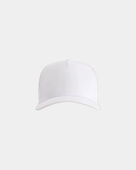 Custom recycled polyester five-panel cap Wrightson - White/ White